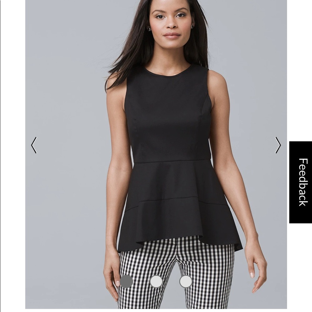 WHBM Peplum Blouse